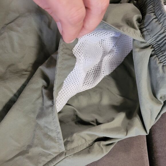 Columbia PFG Mens Shorts Medium Green 6L Elastic Waist Pockets Drawstring - Picture 4 of 7